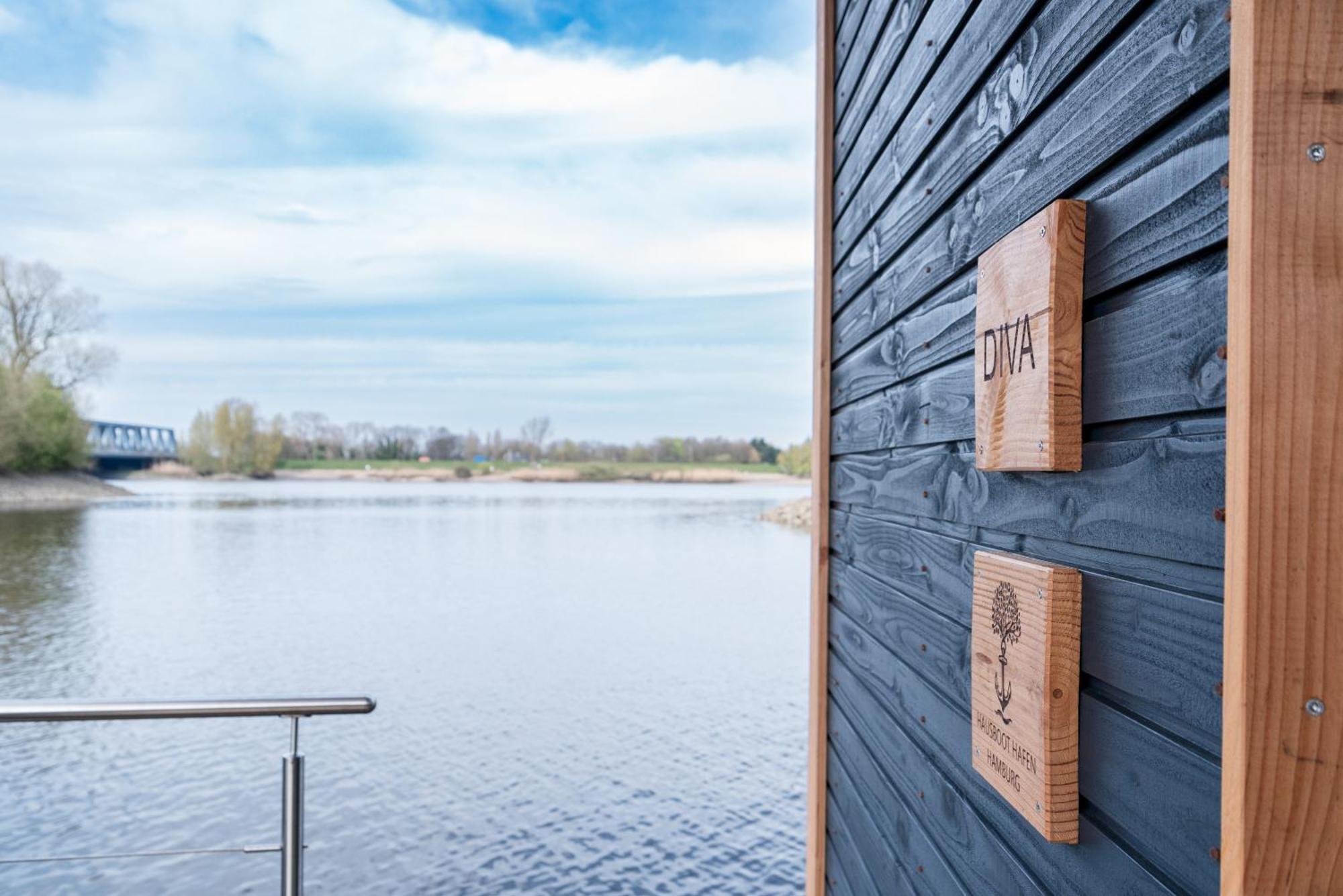Komfort-Hausboot Diva Mit Kamin Hamburgo Exterior foto