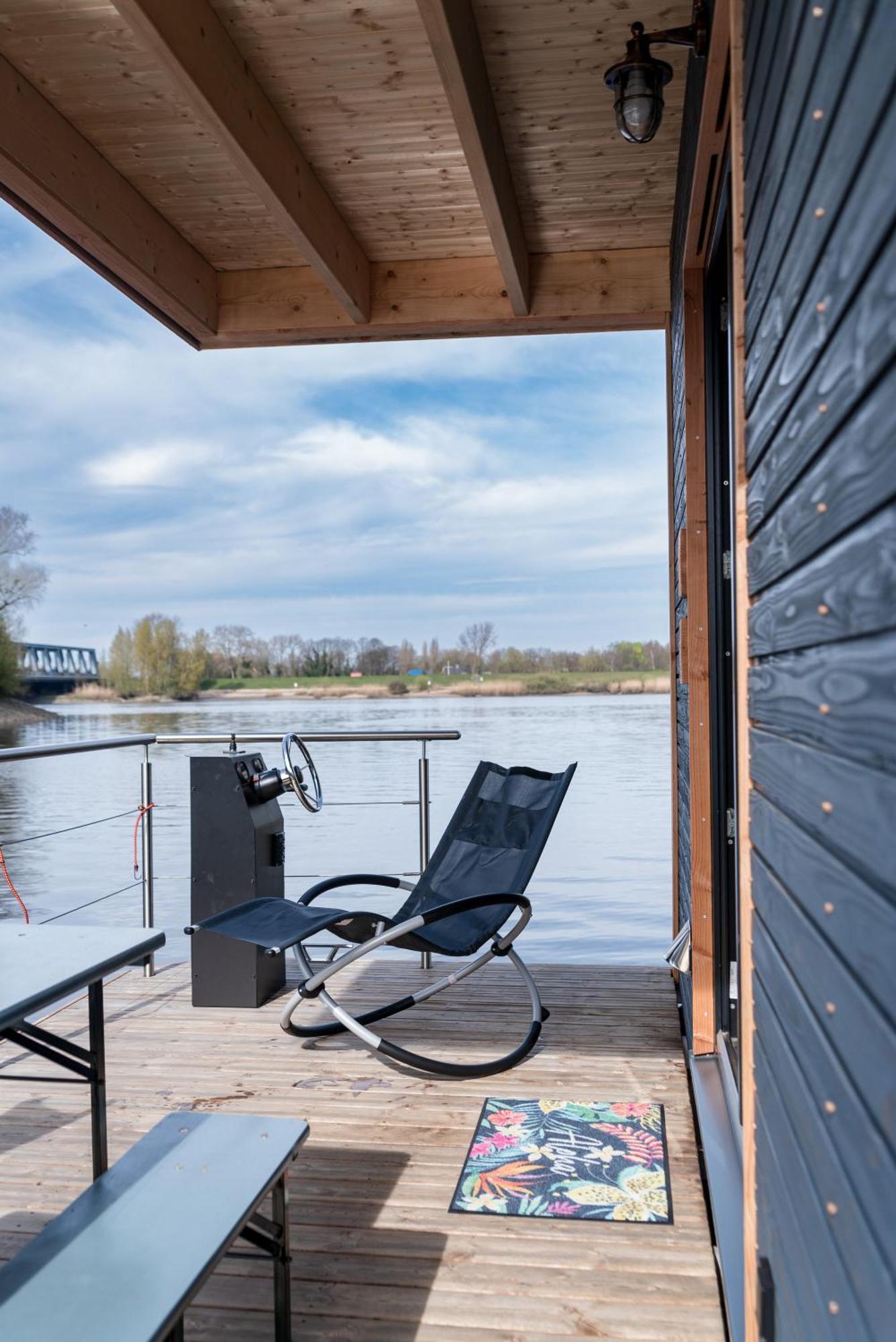 Komfort-Hausboot Diva Mit Kamin Hamburgo Exterior foto